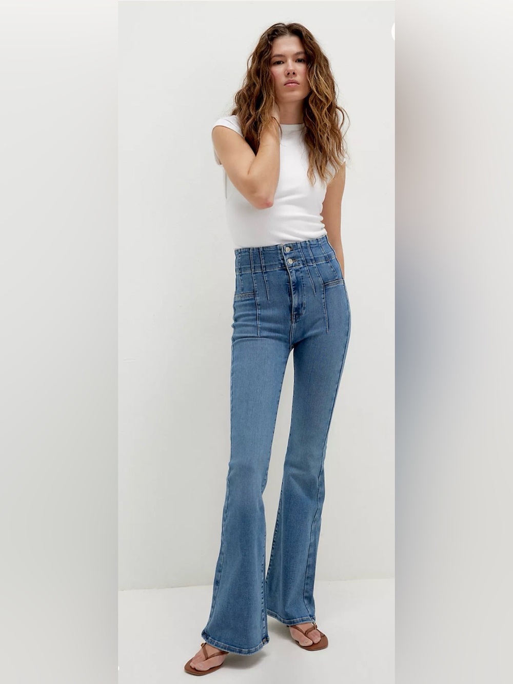 We The Free High-Rise Flare Jeans - Medium Blue